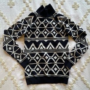 Sweaty Betty Base Layer Top. Blue Geometric. Size Large. Great condition.